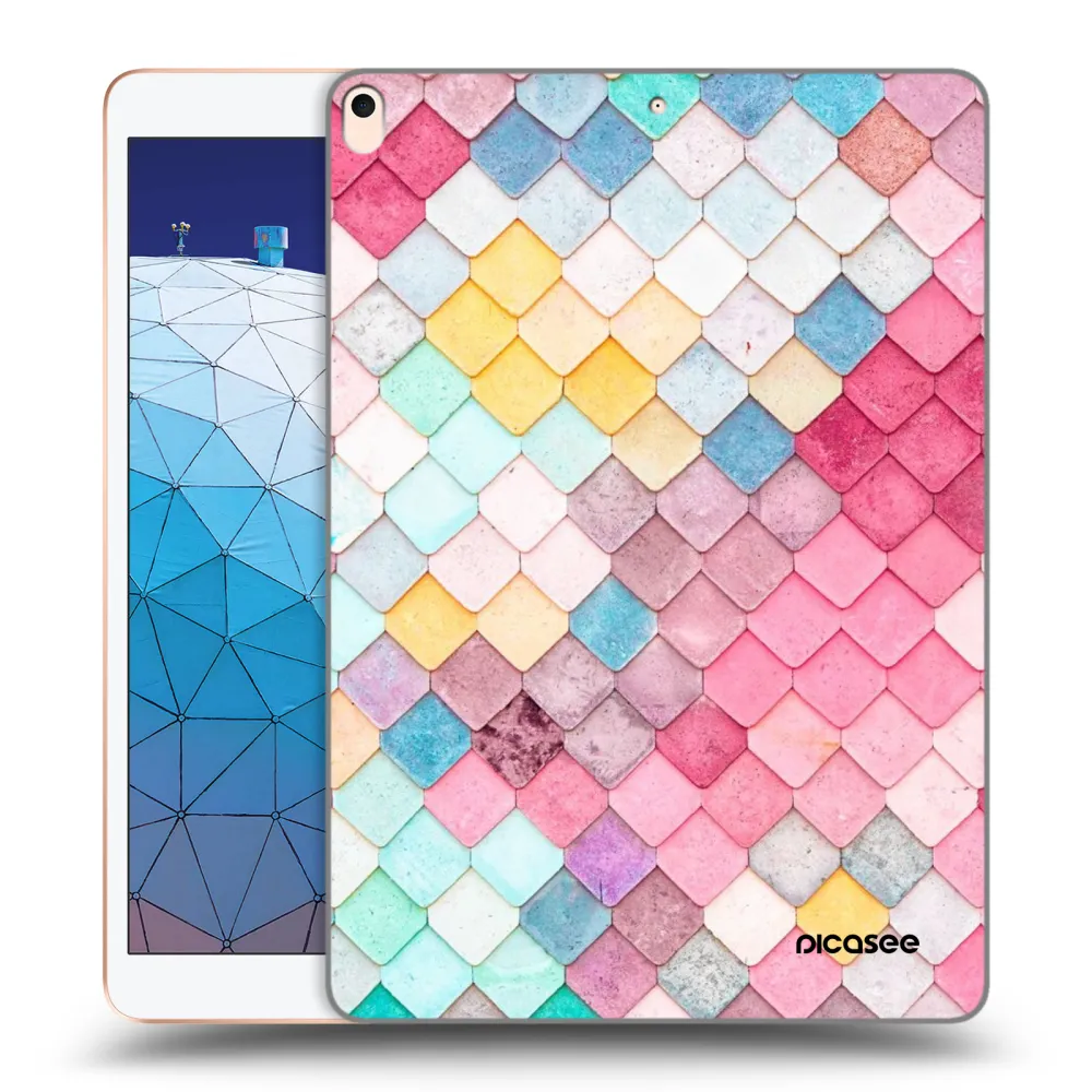 Picasee silikonski prozorni ovitek za Apple iPad Air 10.5" 2019 (3.gen) - Colorful roof