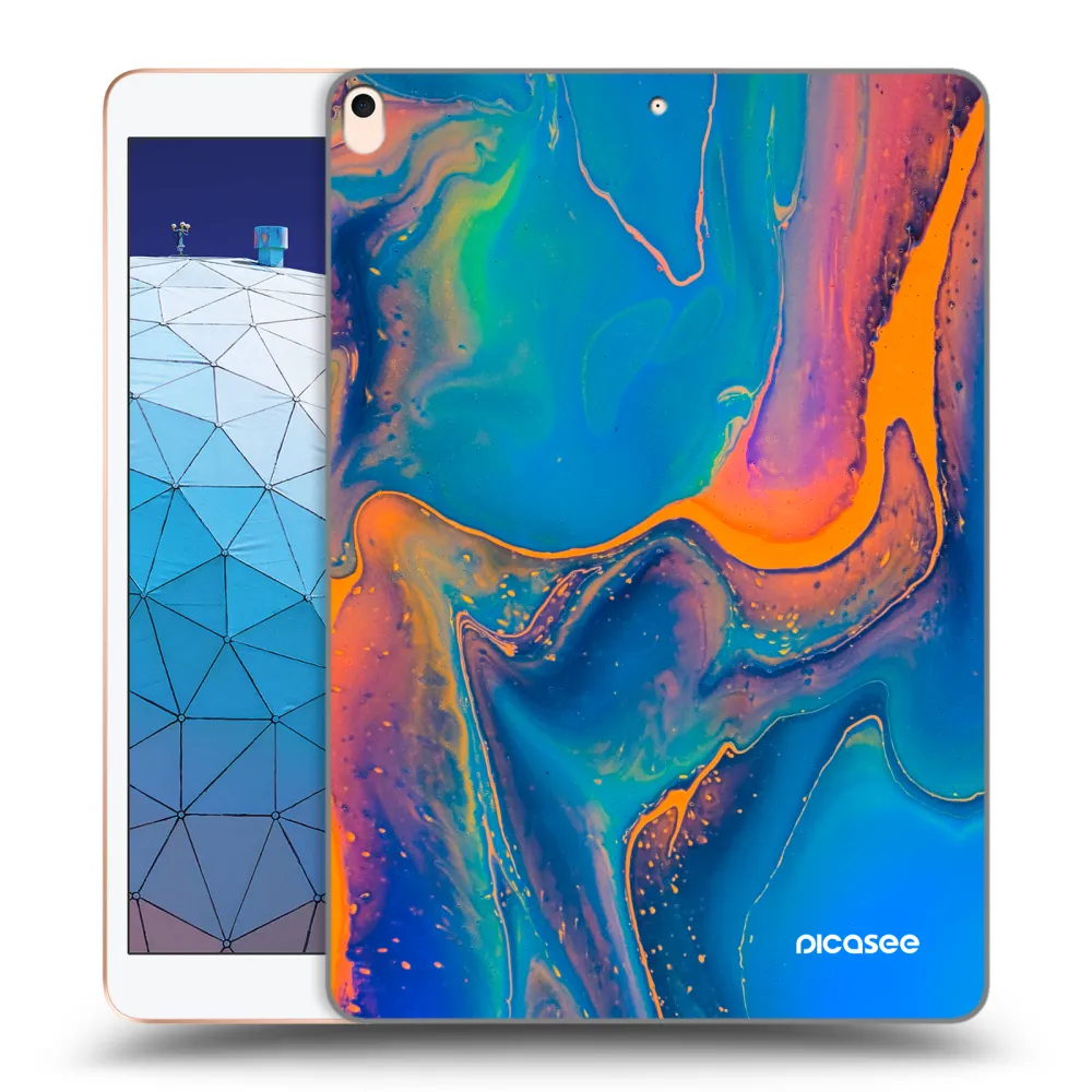 Picasee silikonski prozorni ovitek za Apple iPad Air 10.5" 2019 (3.gen) - Rainbow
