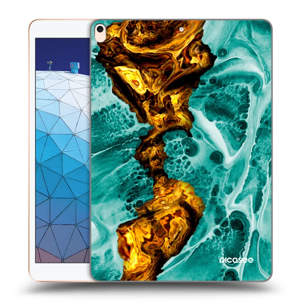 Picasee silikonski prozorni ovitek za Apple iPad Air 10.5" 2019 (3.gen) - Goldsky