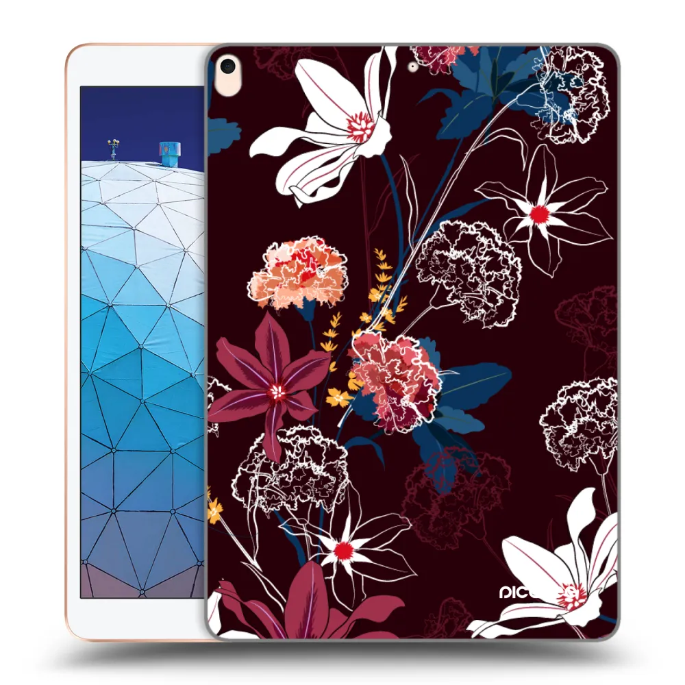 Picasee silikonski prozorni ovitek za Apple iPad Air 10.5" 2019 (3.gen) - Dark Meadow