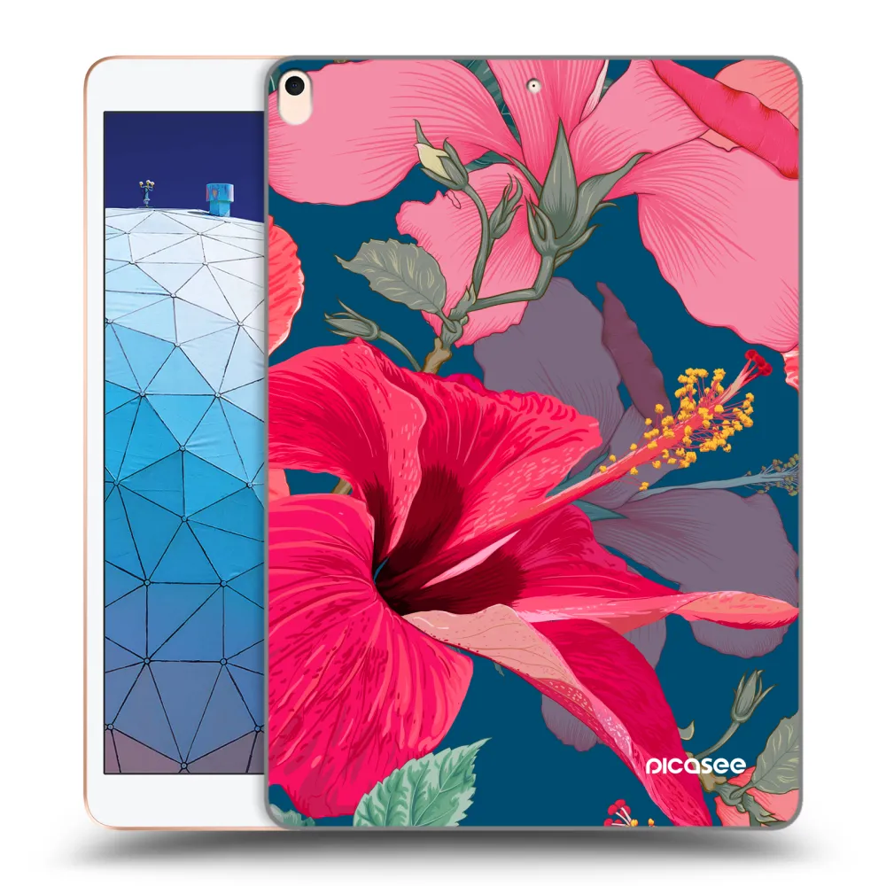 Picasee silikonski prozorni ovitek za Apple iPad Air 10.5" 2019 (3.gen) - Hibiscus