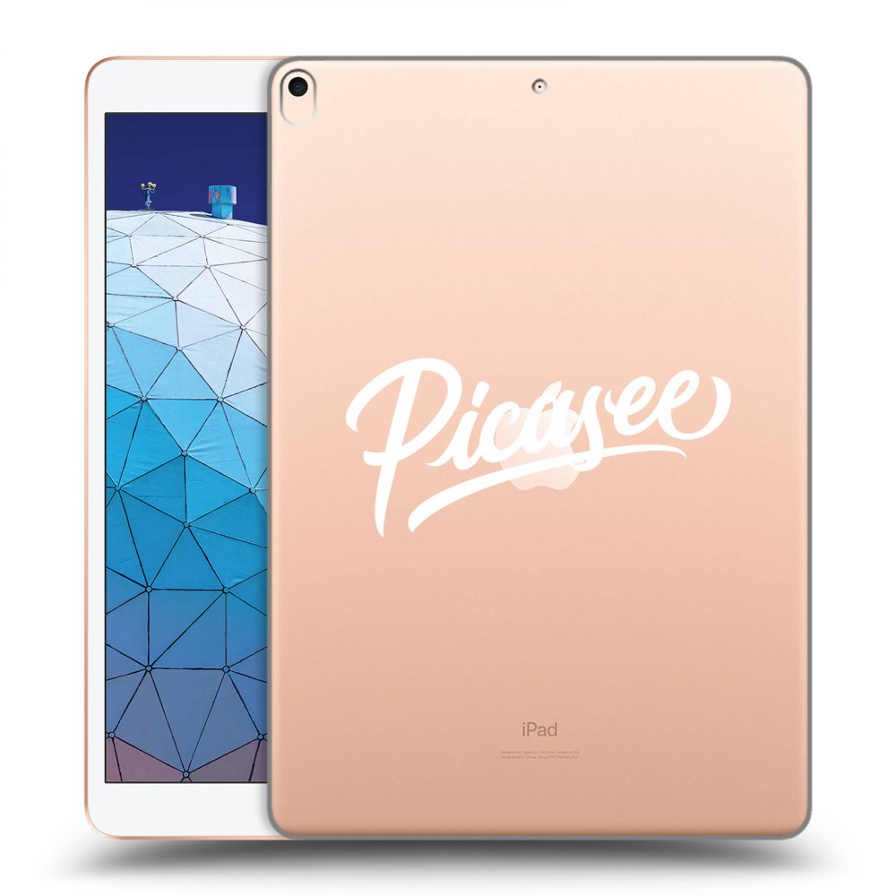 Picasee silikonski prozorni ovitek za Apple iPad Air 10.5" 2019 (3.gen) - Picasee - old logo - white
