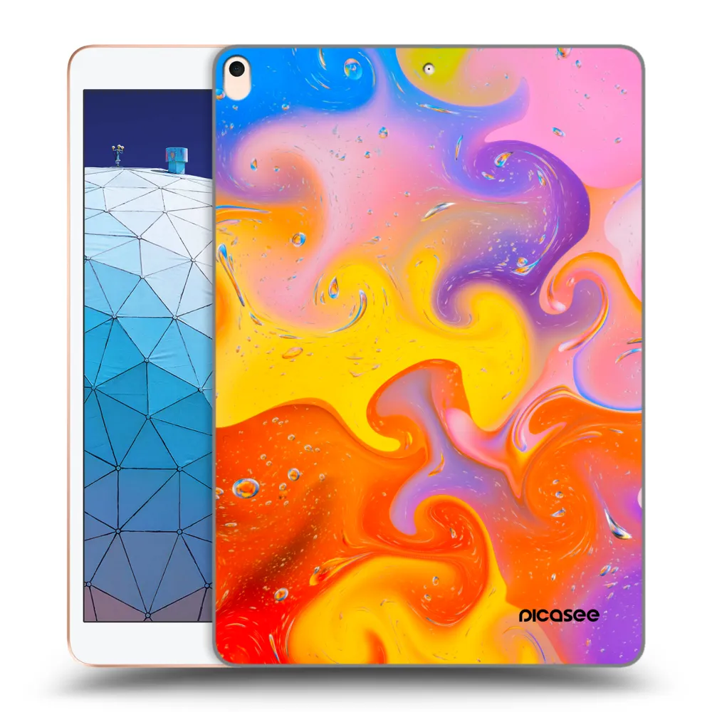 Picasee silikonski prozorni ovitek za Apple iPad Air 10.5" 2019 (3.gen) - Bubbles