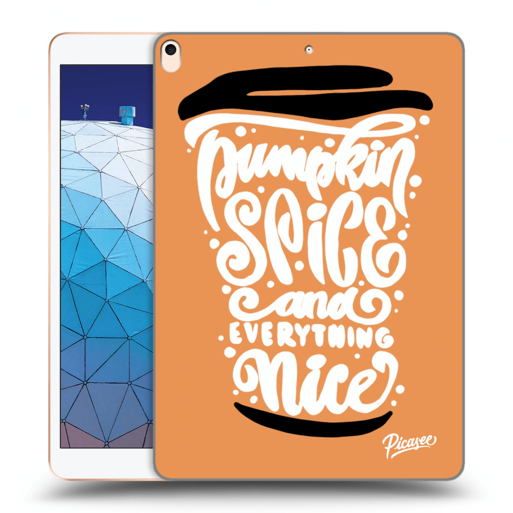 Picasee silikonski prozorni ovitek za Apple iPad Air 10.5" 2019 (3.gen) - Pumpkin coffee