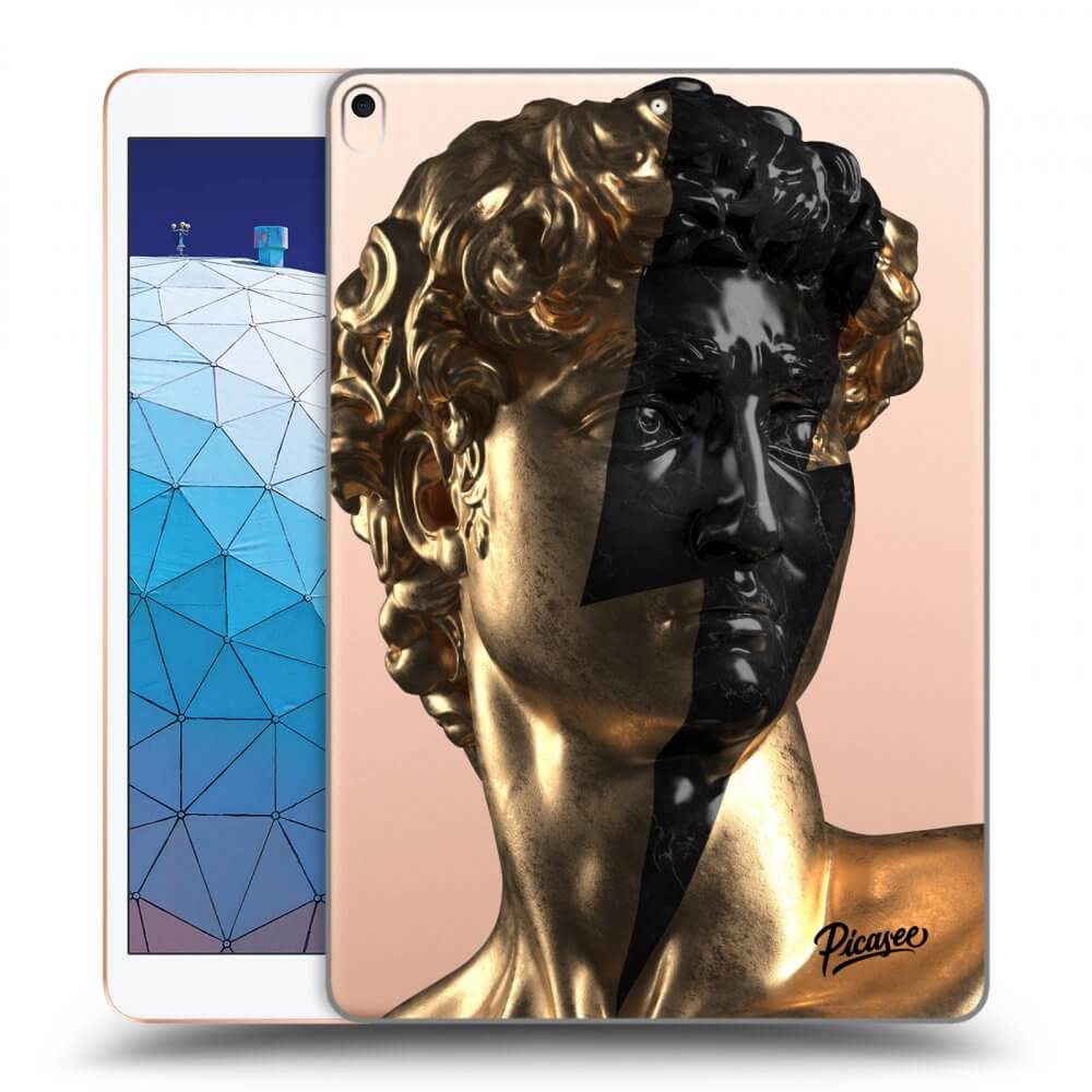 Picasee silikonski prozorni ovitek za Apple iPad Air 10.5" 2019 (3.gen) - Wildfire - Gold
