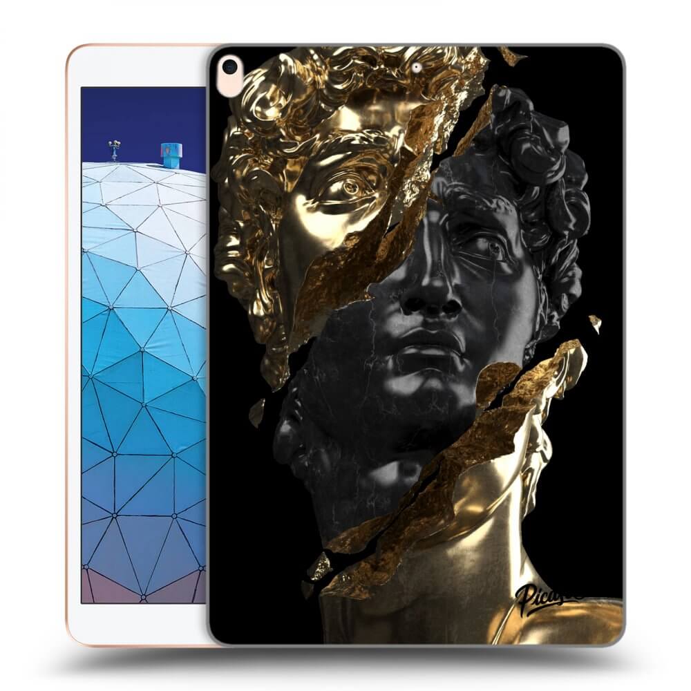 Picasee silikonski črni ovitek za Apple iPad Air 10.5" 2019 (3.gen) - Gold - Black