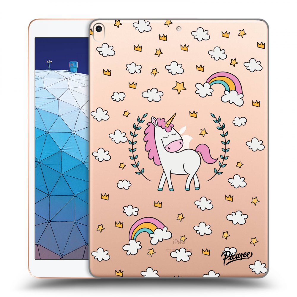 Picasee silikonski prozorni ovitek za Apple iPad Air 10.5" 2019 (3.gen) - Unicorn star heaven