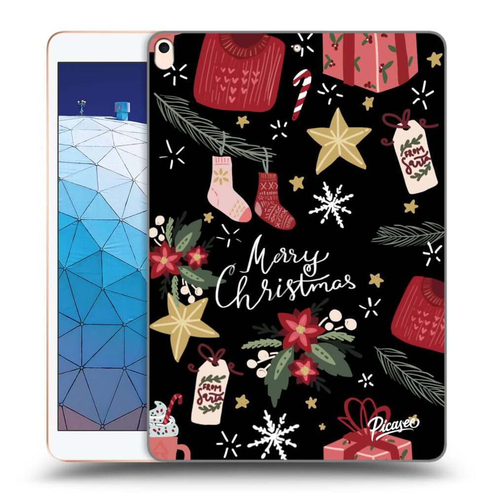 Picasee silikonski črni ovitek za Apple iPad Air 10.5" 2019 (3.gen) - Christmas