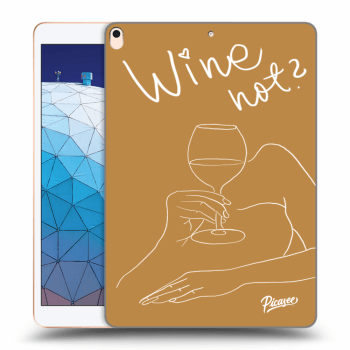 Picasee silikonski prozorni ovitek za Apple iPad Air 10.5" 2019 (3.gen) - Wine not