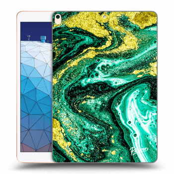 Picasee silikonski prozorni ovitek za Apple iPad Air 10.5" 2019 (3.gen) - Green Gold