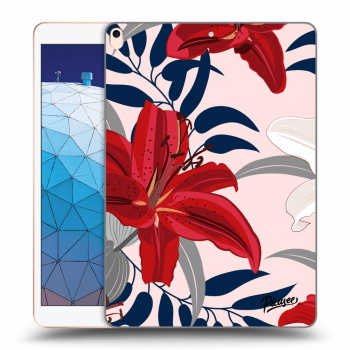 Picasee silikonski prozorni ovitek za Apple iPad Air 10.5" 2019 (3.gen) - Red Lily