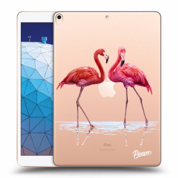Picasee silikonski prozorni ovitek za Apple iPad Air 10.5" 2019 (3.gen) - Flamingos couple