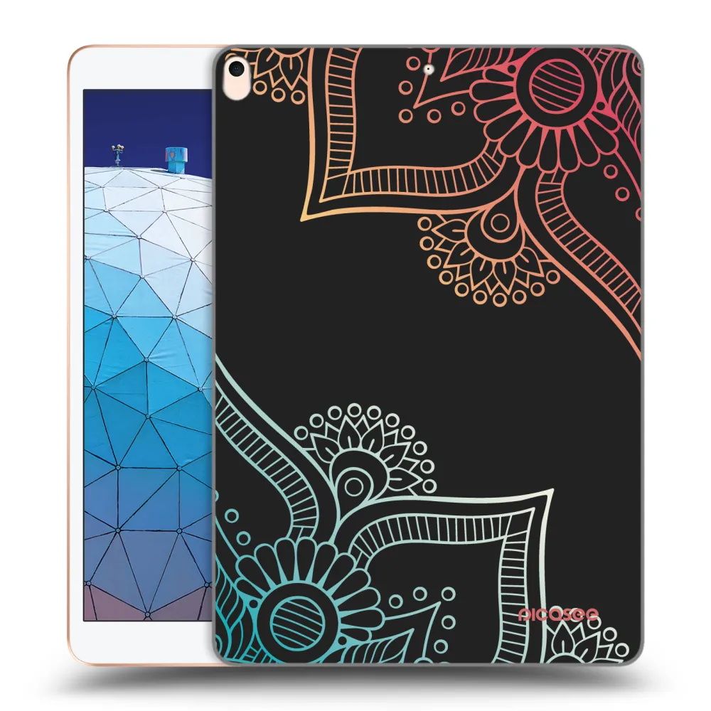 Picasee silikonski črni ovitek za Apple iPad Air 10.5" 2019 (3.gen) - Flowers pattern