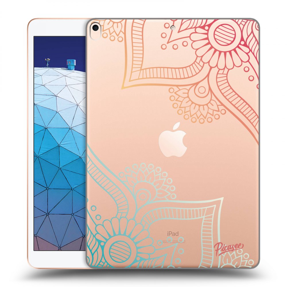 Picasee silikonski prozorni ovitek za Apple iPad Air 10.5" 2019 (3.gen) - Flowers pattern