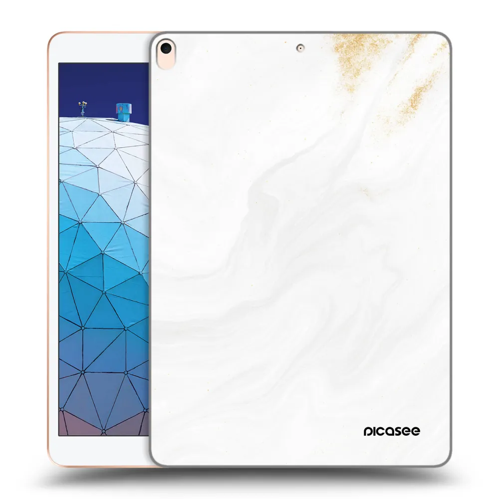 Picasee silikonski prozorni ovitek za Apple iPad Air 10.5" 2019 (3.gen) - White