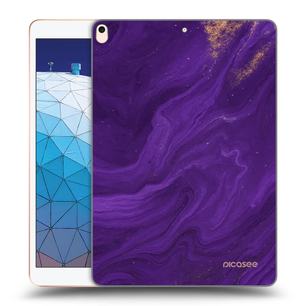 Picasee silikonski prozorni ovitek za Apple iPad Air 10.5" 2019 (3.gen) - Purple