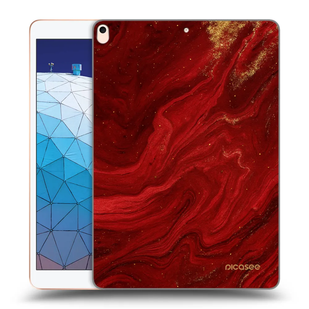 Picasee silikonski prozorni ovitek za Apple iPad Air 10.5" 2019 (3.gen) - Red