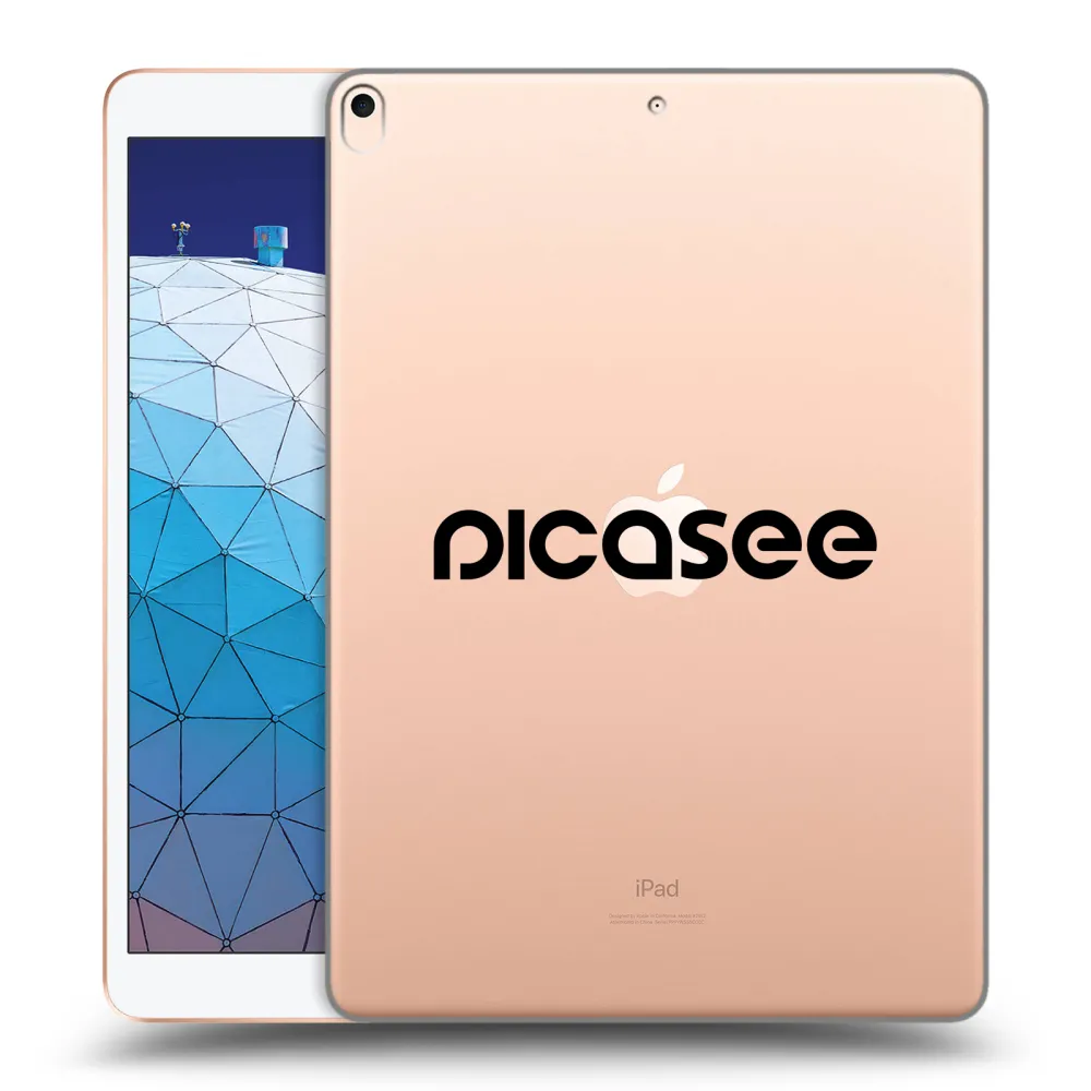 Picasee silikonski prozorni ovitek za Apple iPad Air 10.5" 2019 (3.gen) - Picasee - new logo - black
