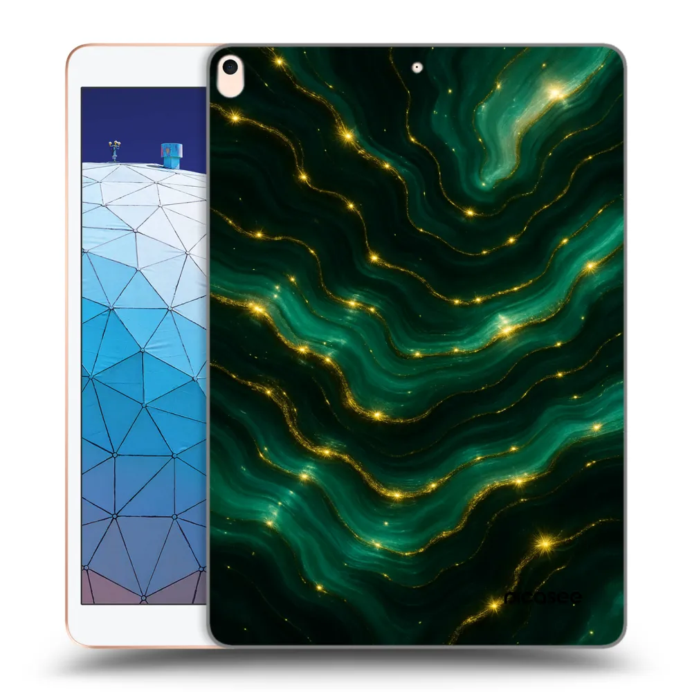 Picasee silikonski prozorni ovitek za Apple iPad Air 10.5" 2019 (3.gen) - Emerald