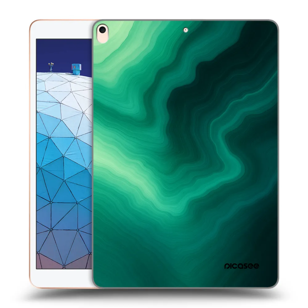 Picasee silikonski prozorni ovitek za Apple iPad Air 10.5" 2019 (3.gen) - Malachite