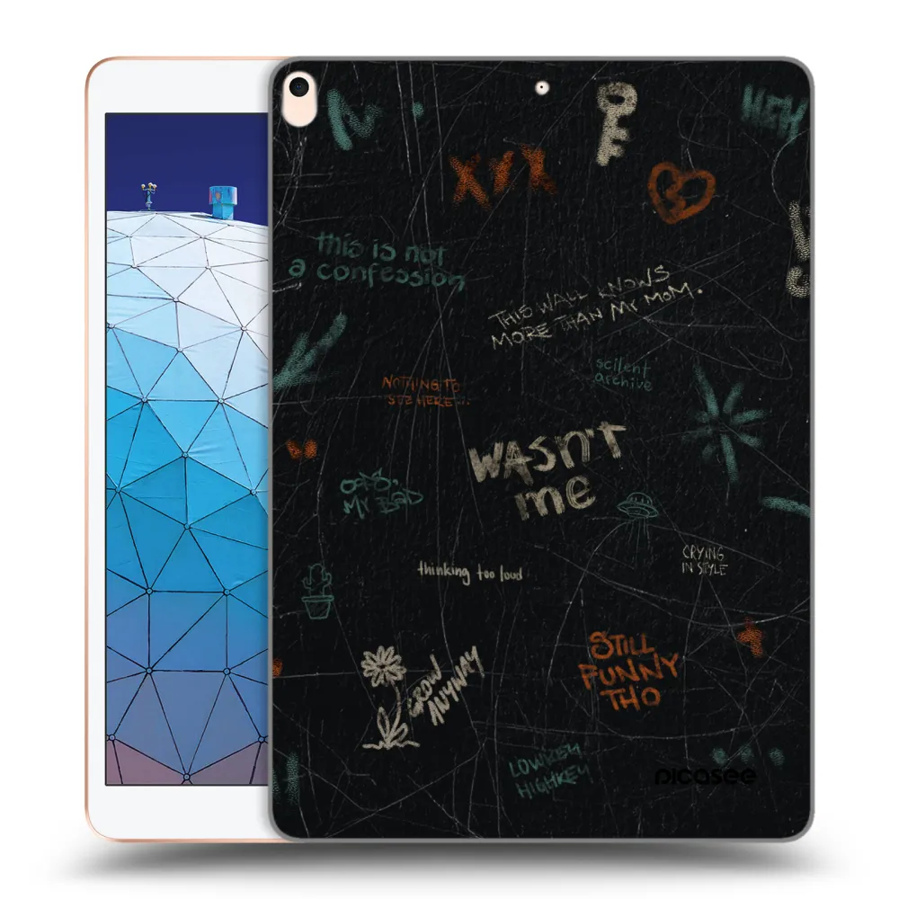 Picasee silikonski prozorni ovitek za Apple iPad Air 10.5" 2019 (3.gen) - CONFESSION