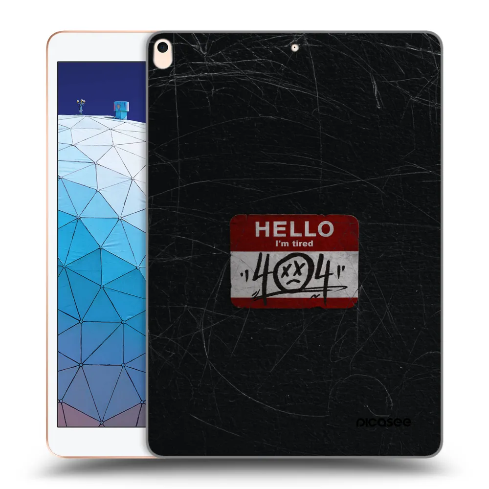 Picasee silikonski prozorni ovitek za Apple iPad Air 10.5" 2019 (3.gen) - HELLO 404
