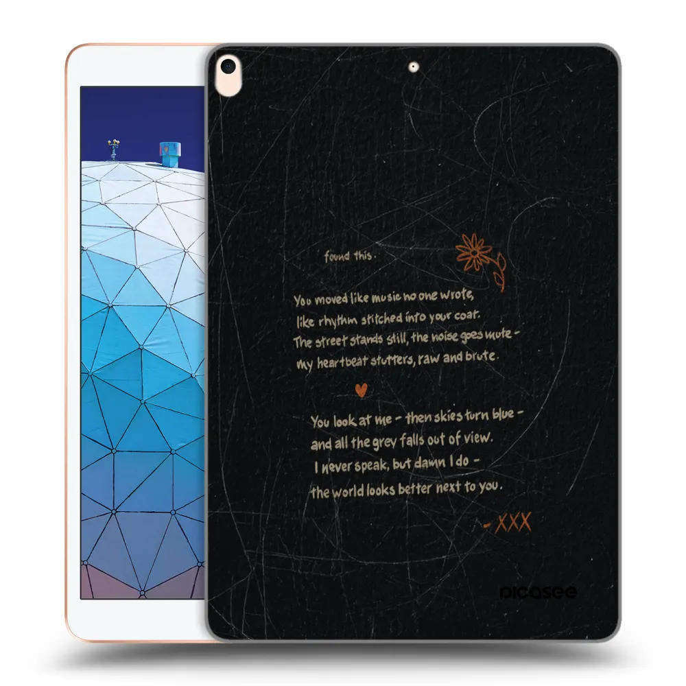 Picasee silikonski prozorni ovitek za Apple iPad Air 10.5" 2019 (3.gen) - POET