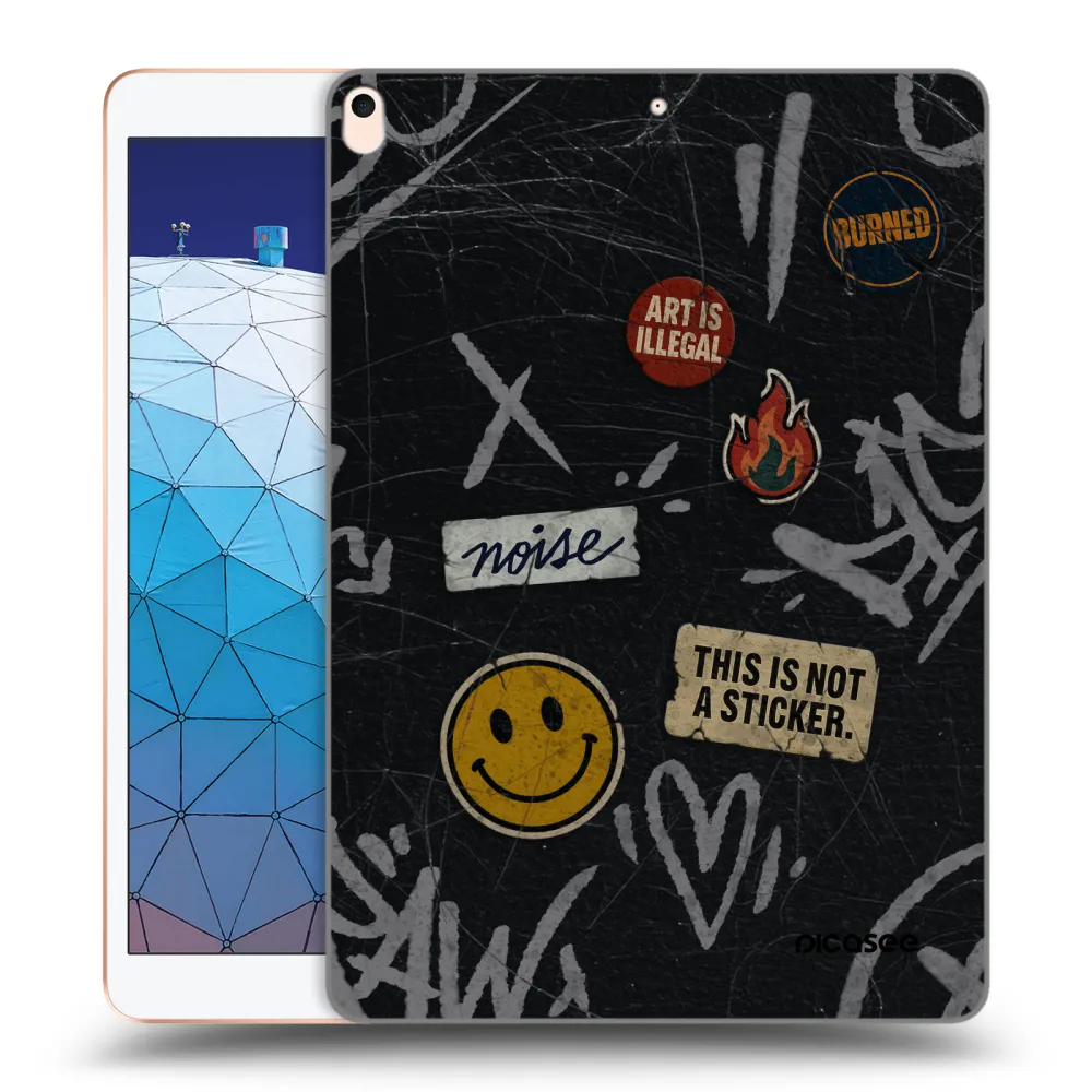 Picasee silikonski prozorni ovitek za Apple iPad Air 10.5" 2019 (3.gen) - STICKERS x TAGS