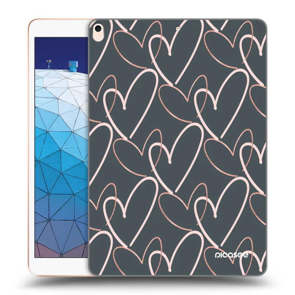 Picasee silikonski prozorni ovitek za Apple iPad Air 10.5" 2019 (3.gen) - Lots of love