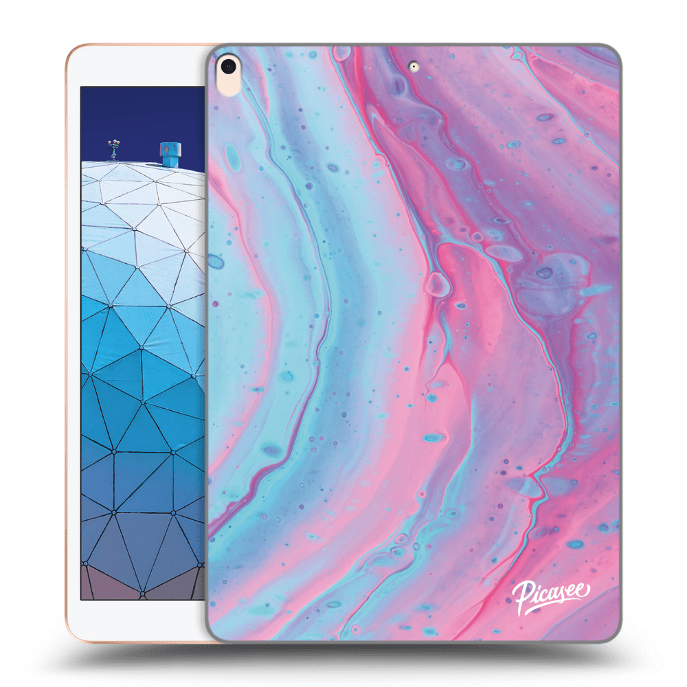 Picasee silikonski prozorni ovitek za Apple iPad Air 10.5" 2019 (3.gen) - Pink liquid