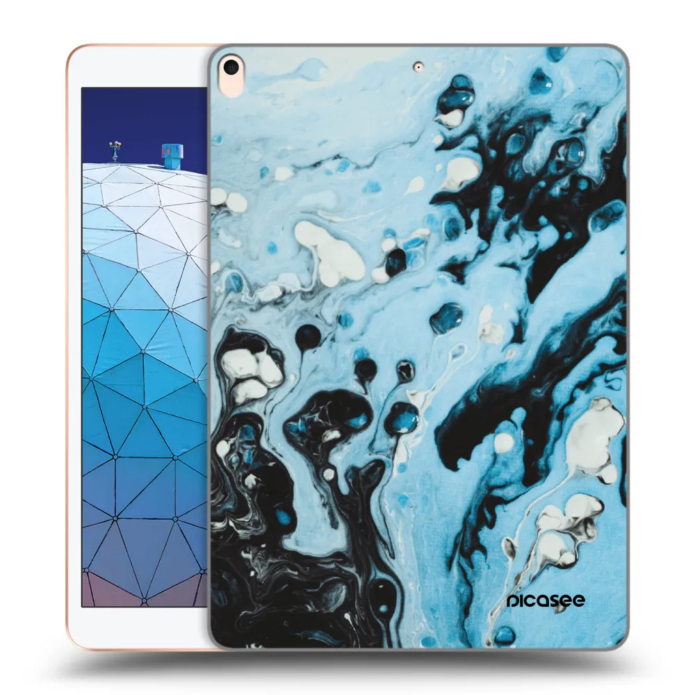Picasee silikonski prozorni ovitek za Apple iPad Air 10.5" 2019 (3.gen) - Organic blue