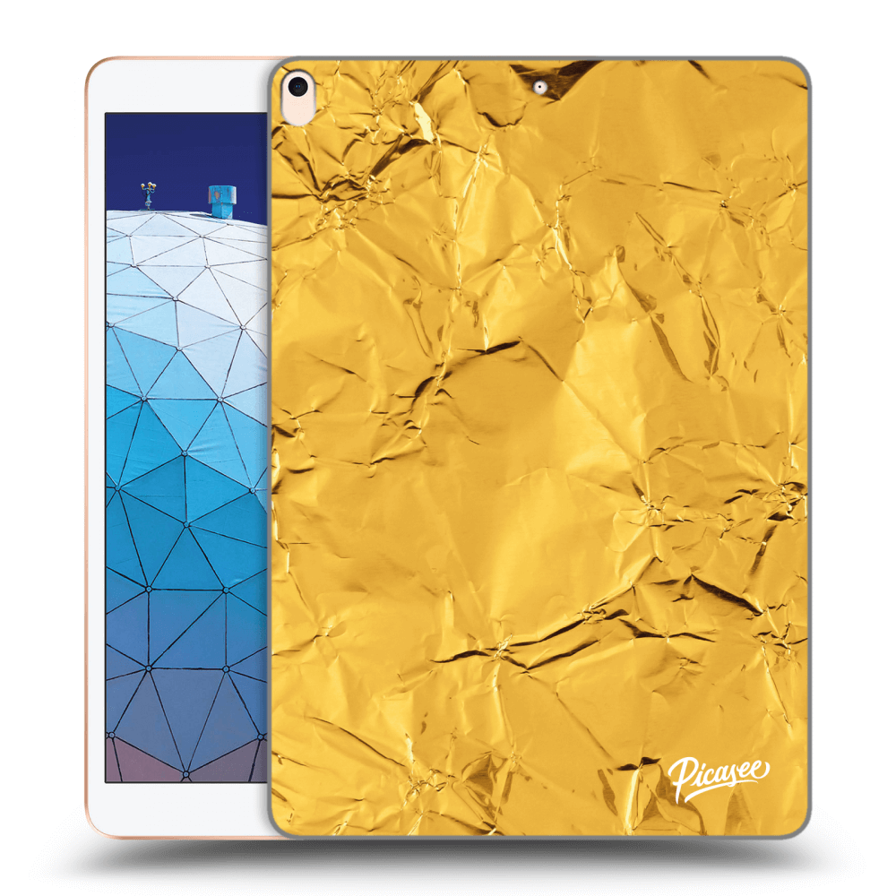 Picasee silikonski prozorni ovitek za Apple iPad Air 10.5" 2019 (3.gen) - Gold
