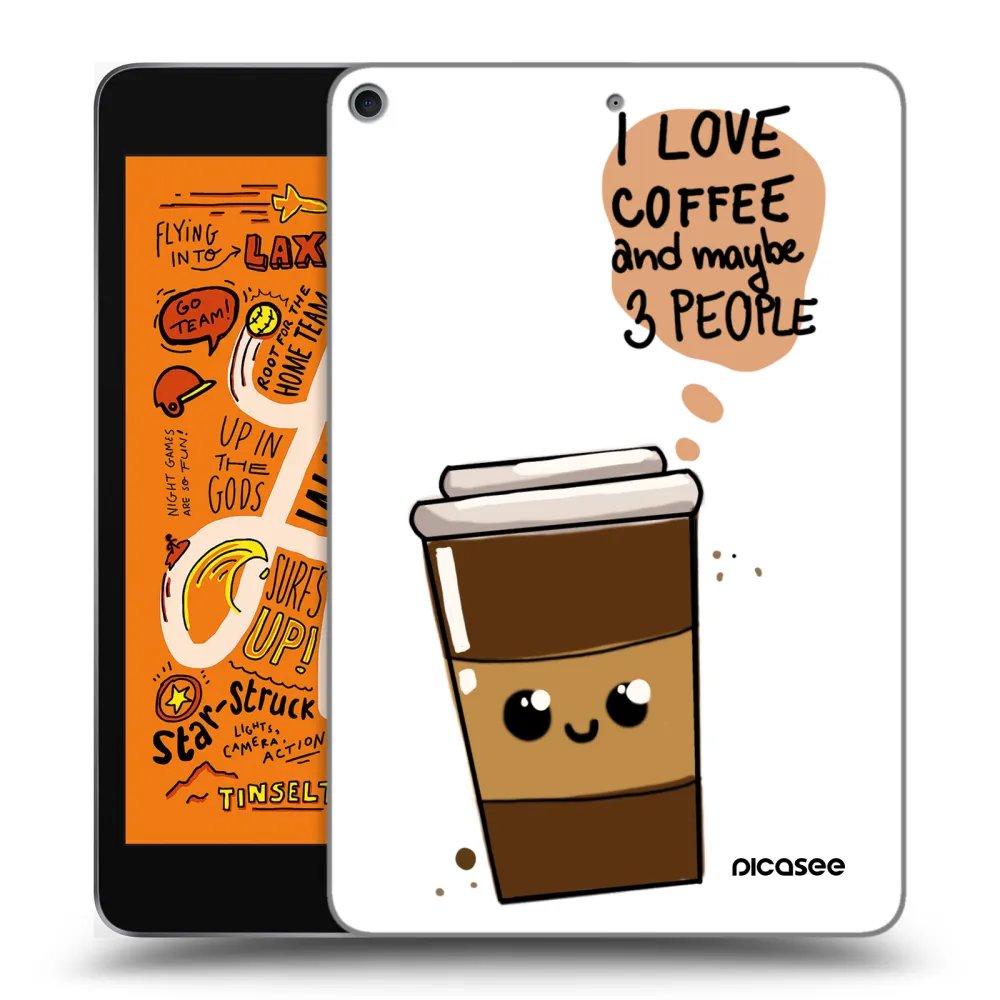 Picasee silikonski prozorni ovitek za Apple iPad mini 2019 (5. gen) - Cute coffee