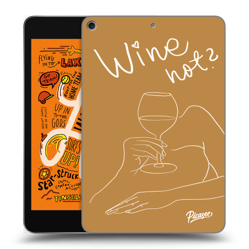 Picasee silikonski prozorni ovitek za Apple iPad mini 2019 (5. gen) - Wine not