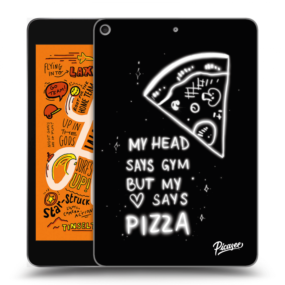 Picasee silikonski črni ovitek za Apple iPad mini 2019 (5. gen) - Pizza