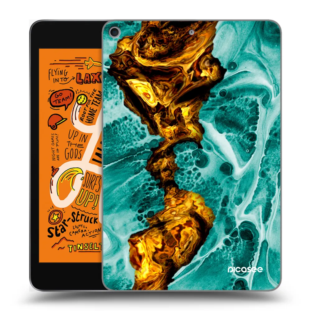 Picasee silikonski prozorni ovitek za Apple iPad mini 2019 (5. gen) - Goldsky