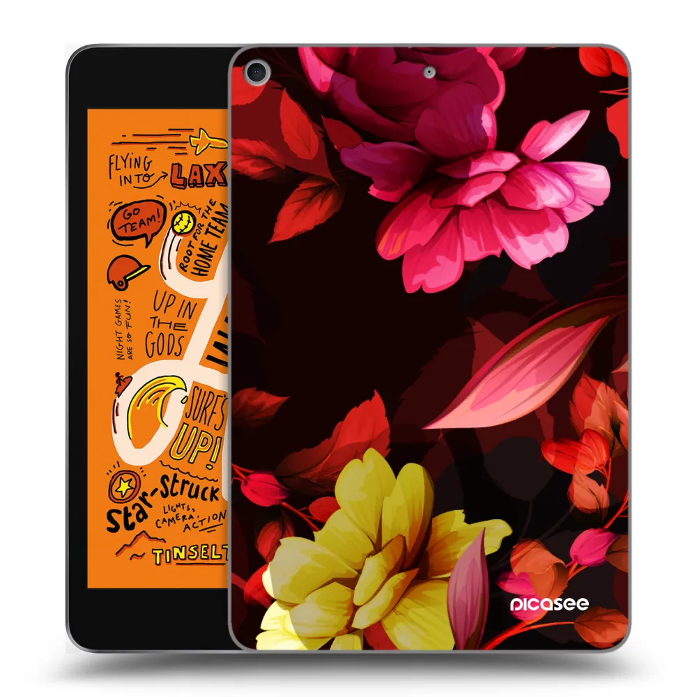 Picasee silikonski prozorni ovitek za Apple iPad mini 2019 (5. gen) - Dark Peonny