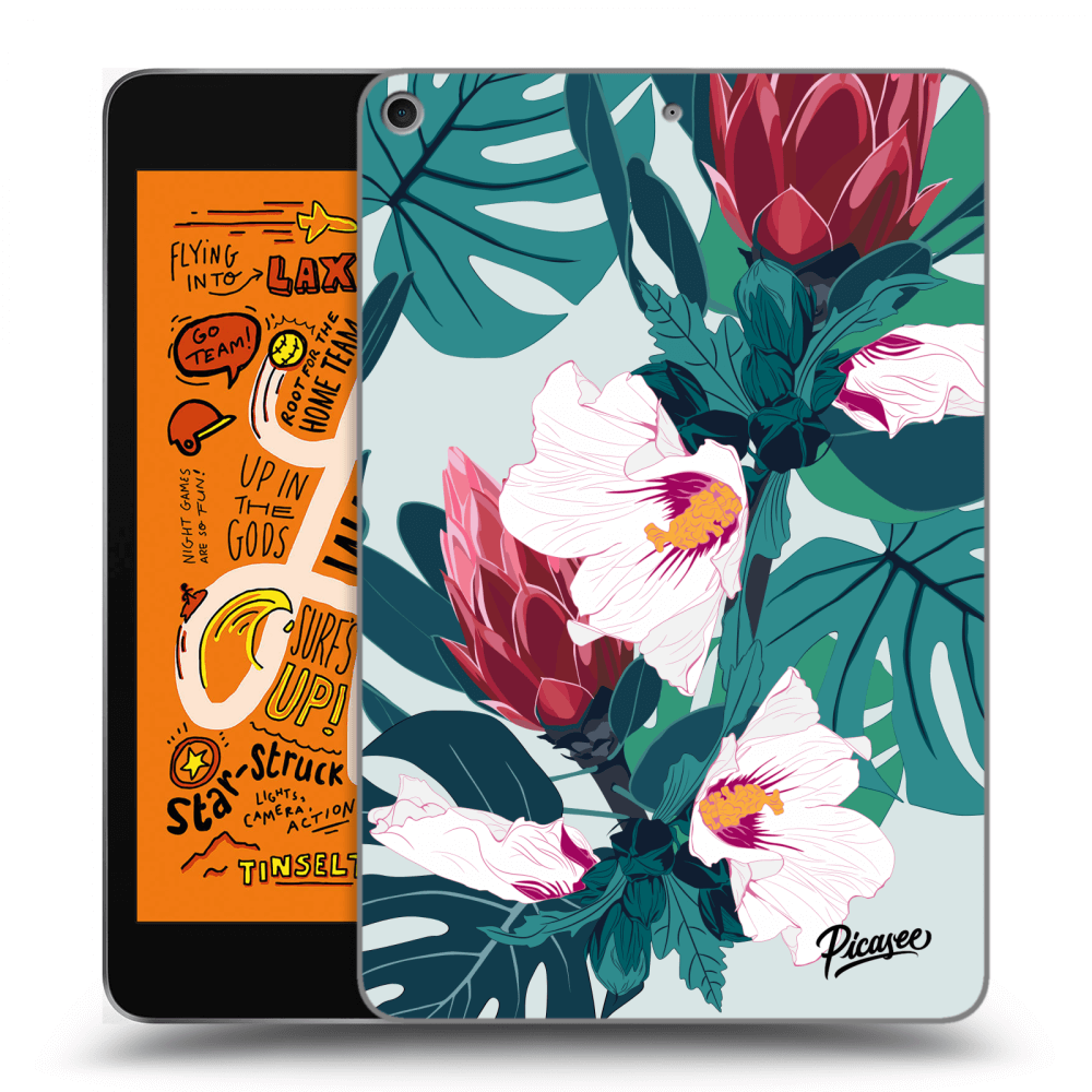 Picasee silikonski prozorni ovitek za Apple iPad mini 2019 (5. gen) - Rhododendron