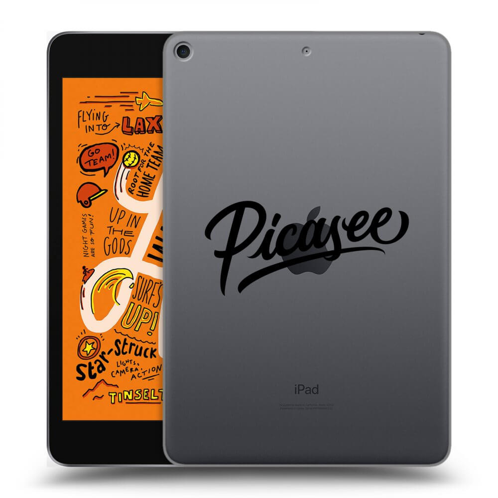 Picasee silikonski prozorni ovitek za Apple iPad mini 2019 (5. gen) - Picasee - old logo - black