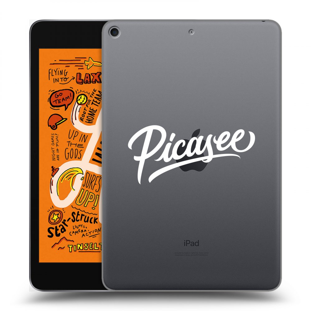 Picasee silikonski prozorni ovitek za Apple iPad mini 2019 (5. gen) - Picasee - old logo - white