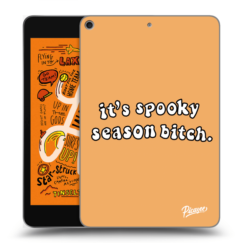 Picasee silikonski črni ovitek za Apple iPad mini 2019 (5. gen) - Spooky season