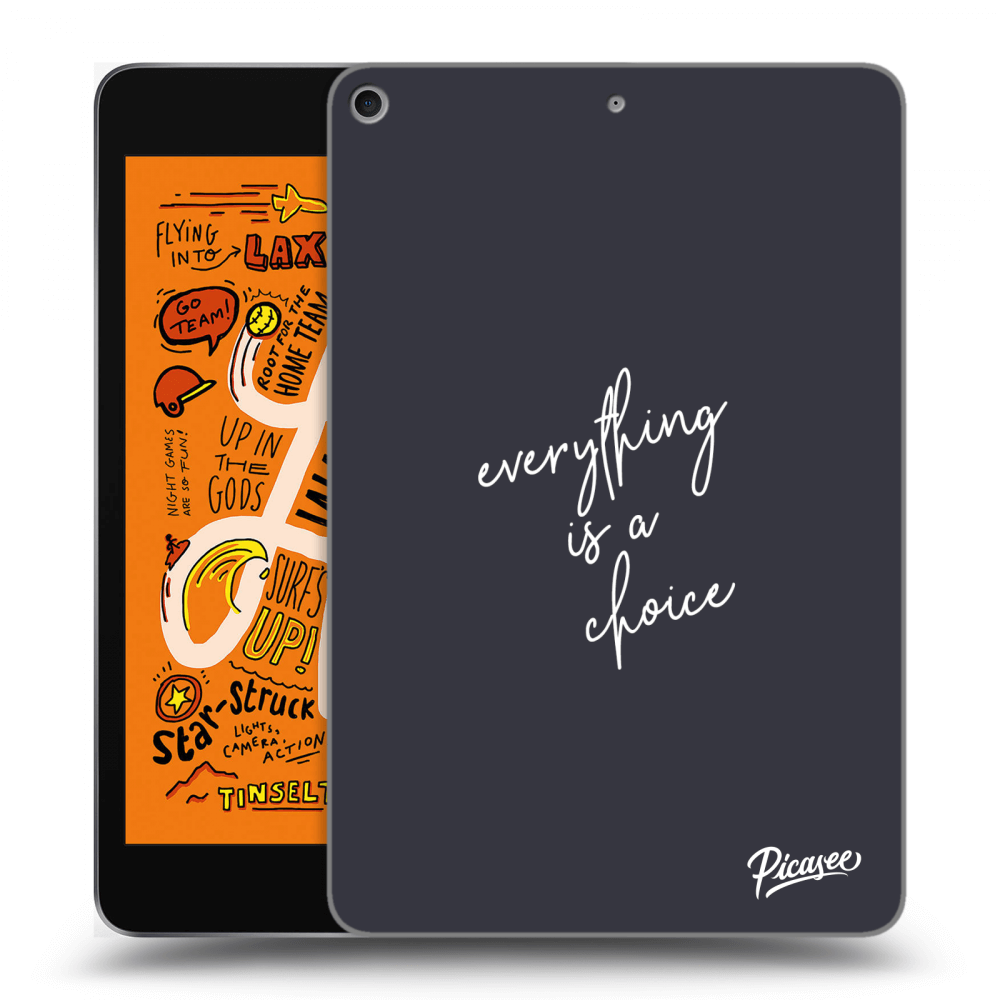 Picasee silikonski črni ovitek za Apple iPad mini 2019 (5. gen) - Everything is a choice