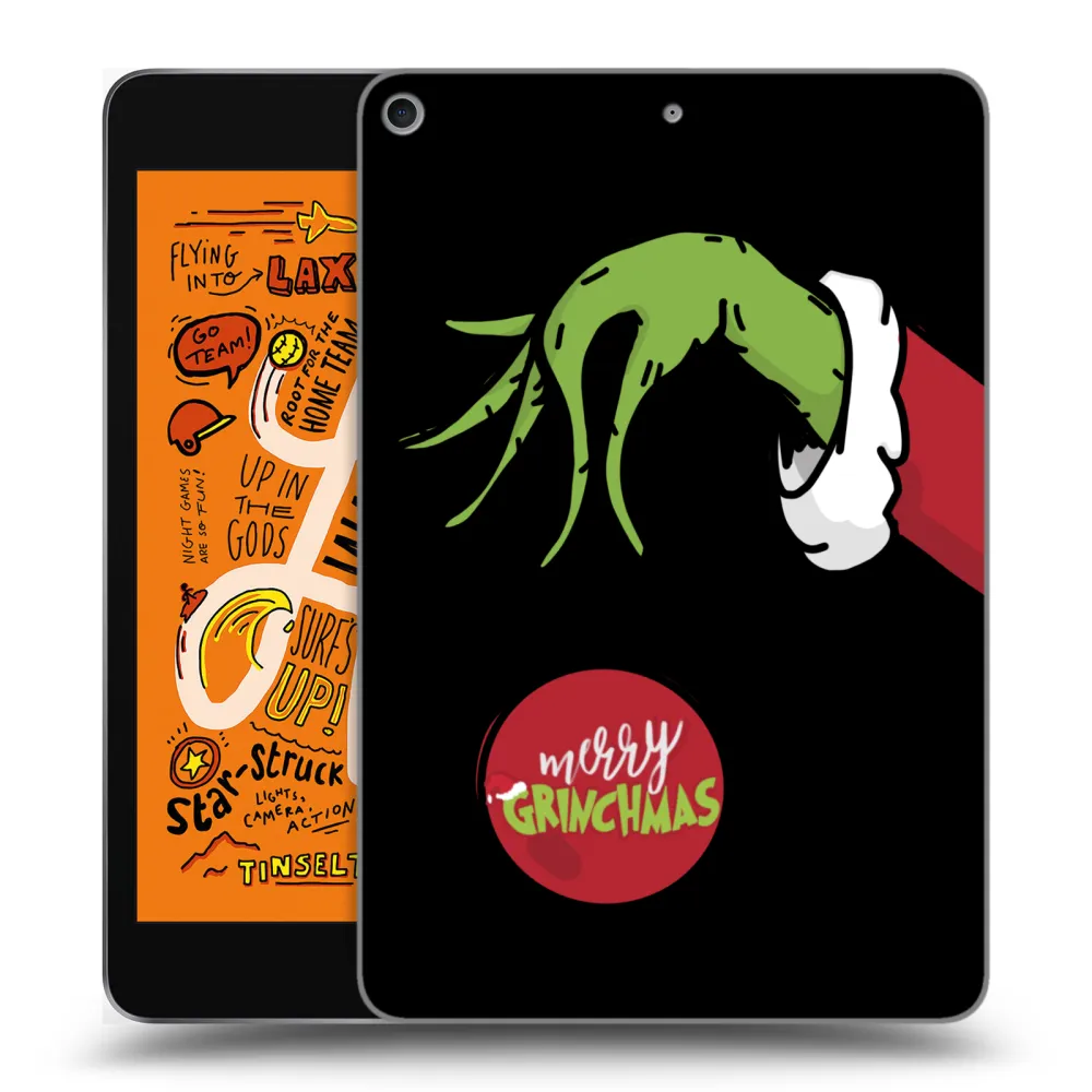 Picasee silikonski črni ovitek za Apple iPad mini 2019 (5. gen) - Grinch