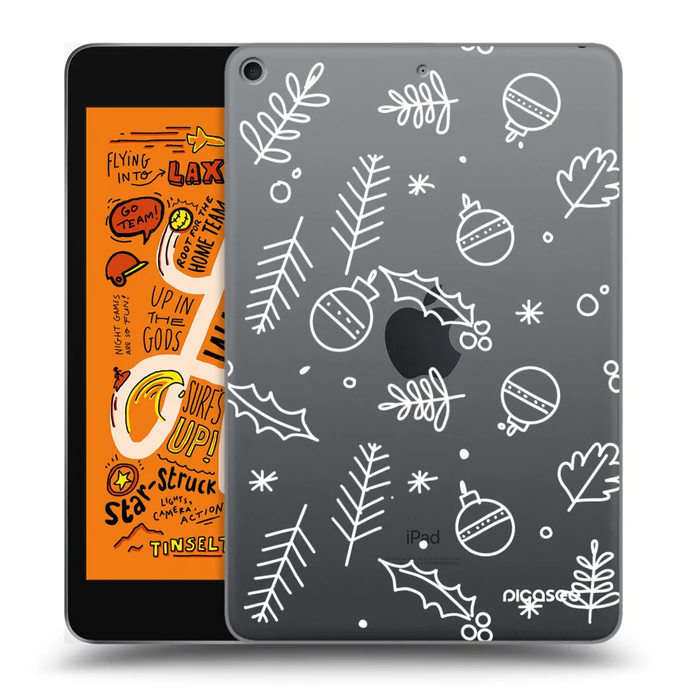 Picasee silikonski prozorni ovitek za Apple iPad mini 2019 (5. gen) - Mistletoe