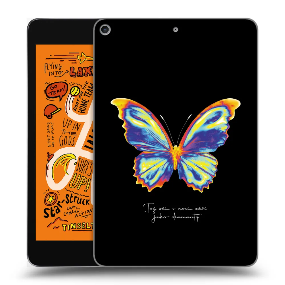 Picasee silikonski prozorni ovitek za Apple iPad mini 2019 (5. gen) - Diamanty Black