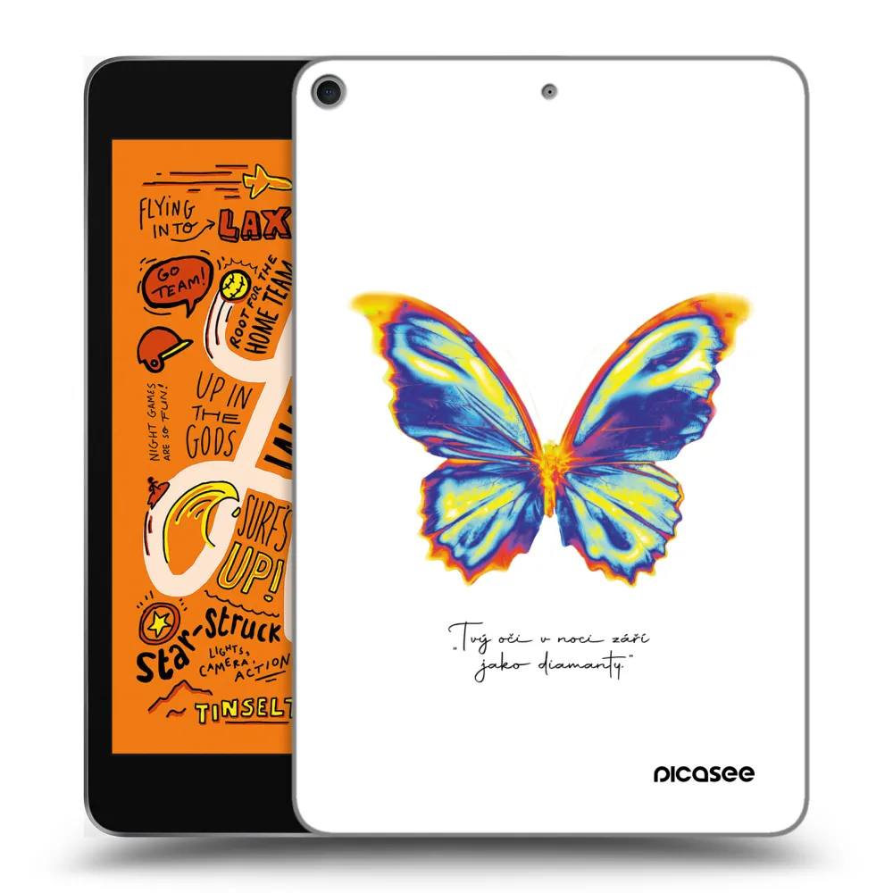 Picasee silikonski prozorni ovitek za Apple iPad mini 2019 (5. gen) - Diamanty White