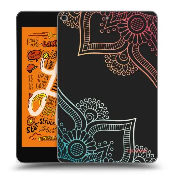 Picasee silikonski črni ovitek za Apple iPad mini 2019 (5. gen) - Flowers pattern