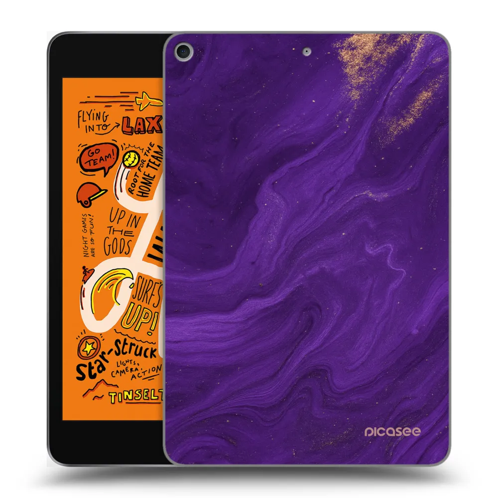 Picasee silikonski prozorni ovitek za Apple iPad mini 2019 (5. gen) - Purple
