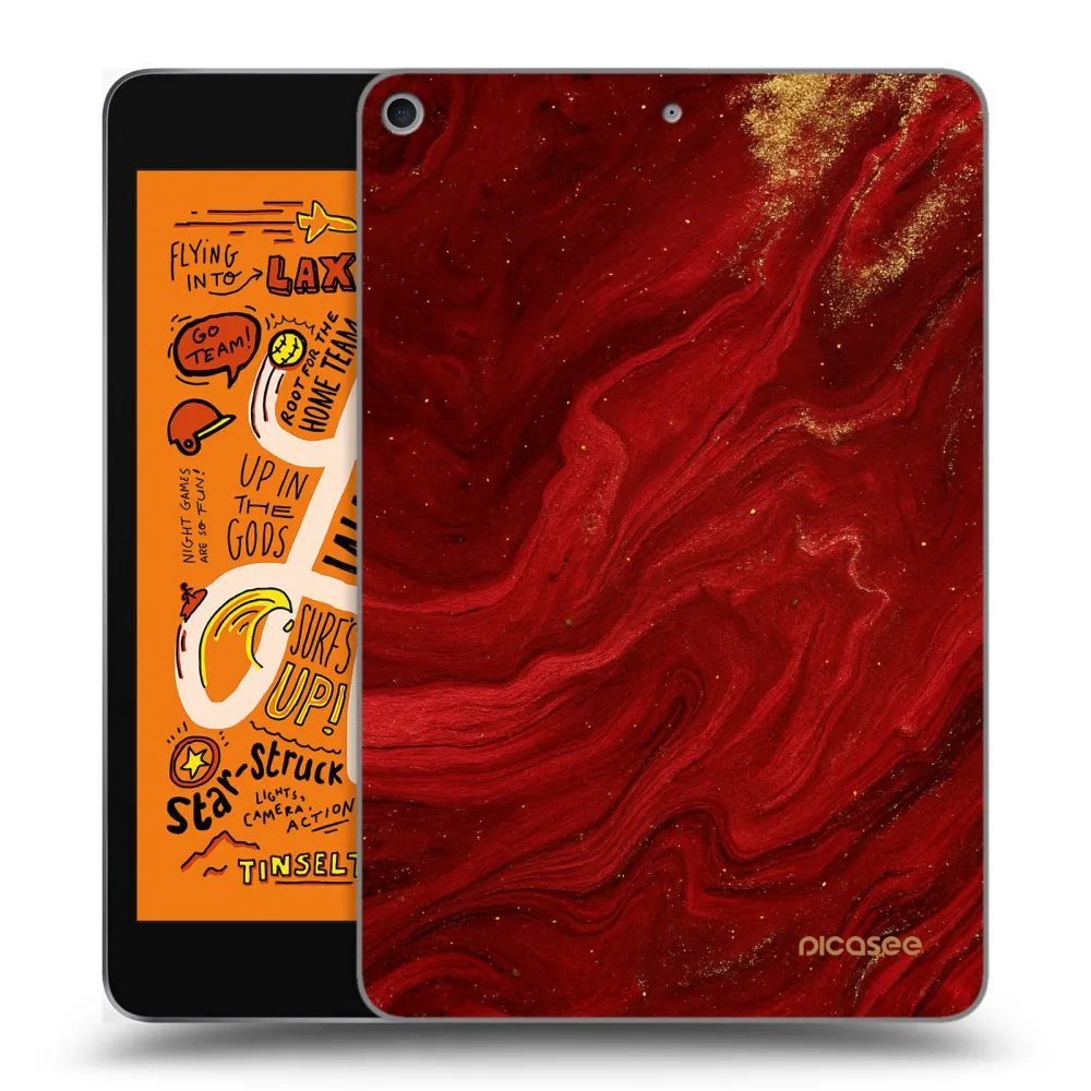 Picasee silikonski prozorni ovitek za Apple iPad mini 2019 (5. gen) - Red
