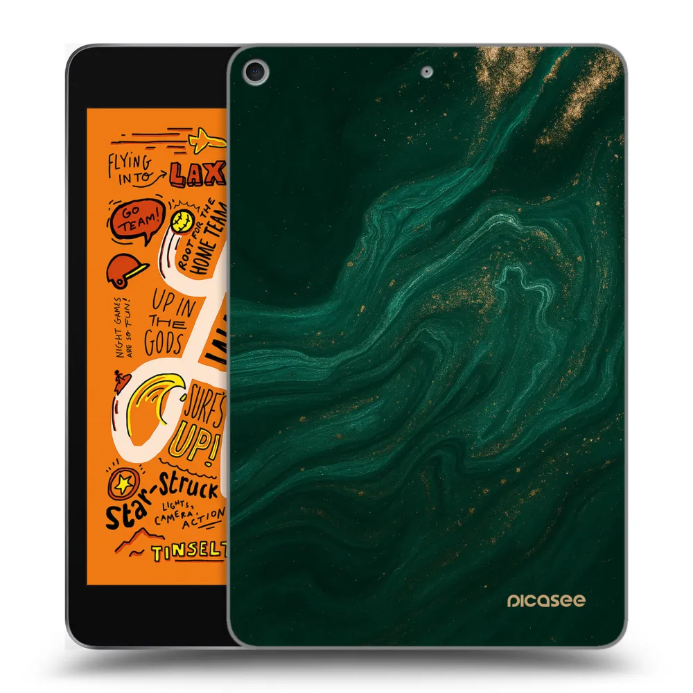 Picasee silikonski prozorni ovitek za Apple iPad mini 2019 (5. gen) - Green